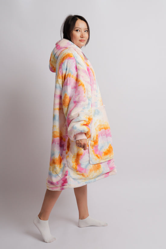 Tie dyed orange